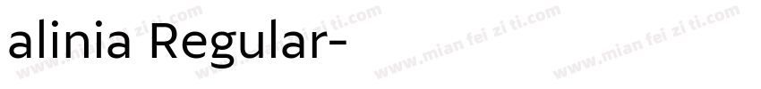 alinia Regular字体转换